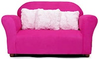 Keet Plush Childrens Sofa with Accent Pillows