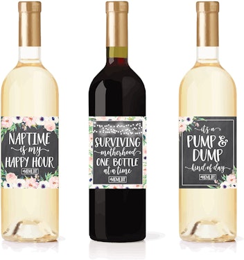 First Time Mommy Milestone Wine Labels