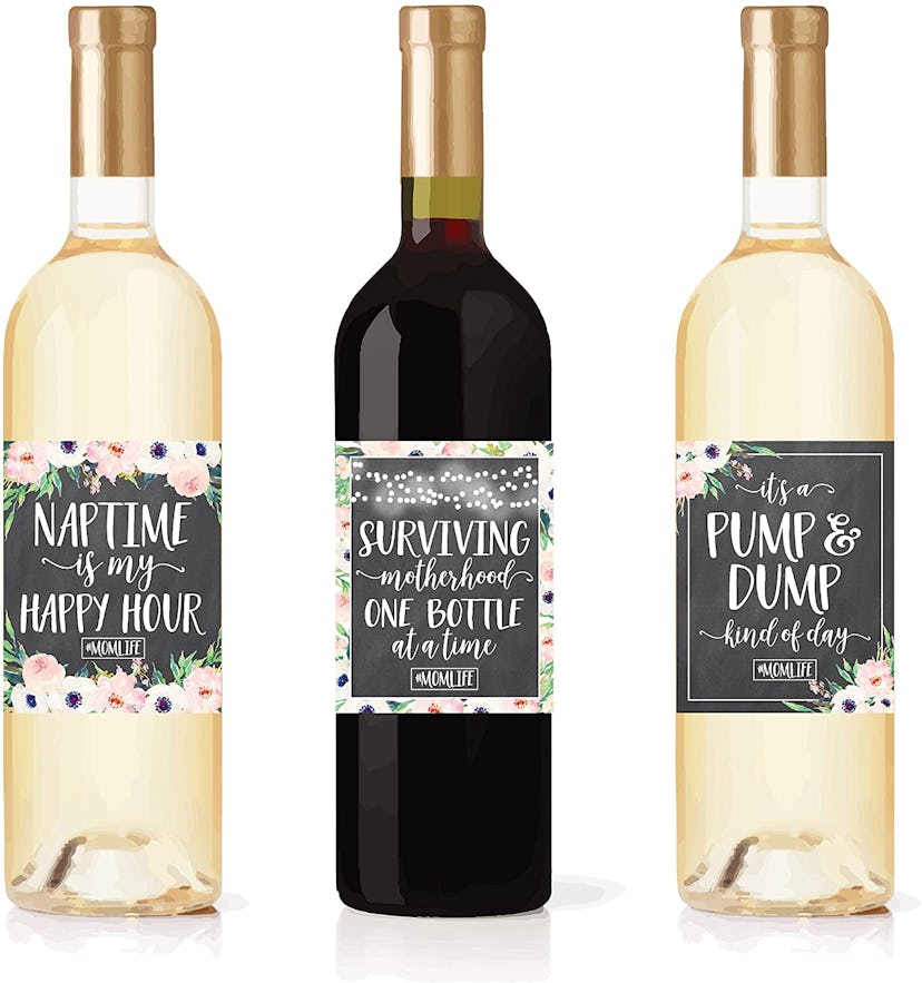 First Time Mommy Milestone Wine Labels