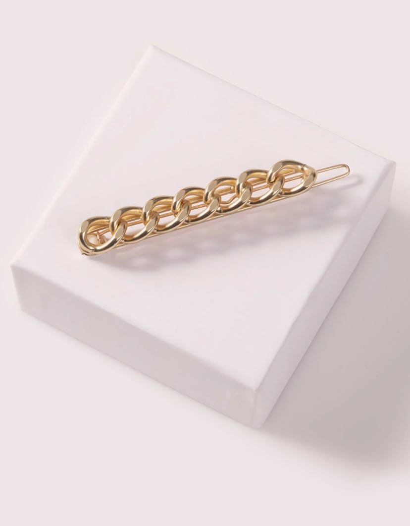 The Hair Edit Gold Metal Chain Link Barrette