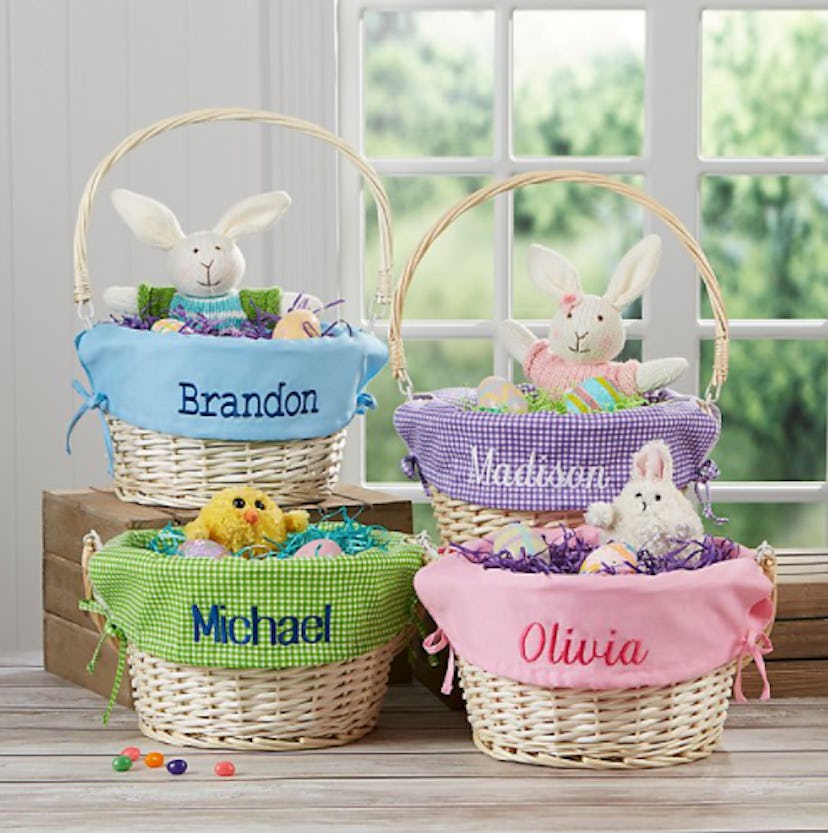 Personalized Willow Easter Basket with D...