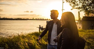 Sweet Spot Of Divorce: couple on beach