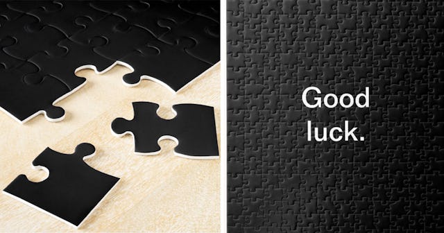 This 1,000-Piece All-Black Puzzle Will Make Your Quarantine Way Better... Or Worse