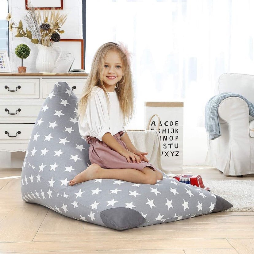 Aubliss Stuffed Animal Storage Bean Bag Chair Cover 