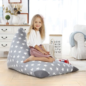 Aubliss Stuffed Animal Storage Bean Bag Chair Cover 