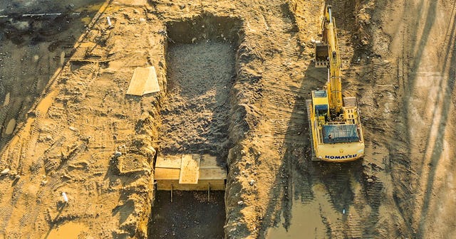 Burials take place on Hart Island on April 9, 2020 in the Bronx borough of New York. Hart Island's p...