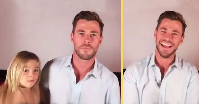 Chris Hemsworth Is Every Parent With Kids Popping Up In His Zoom Meetings