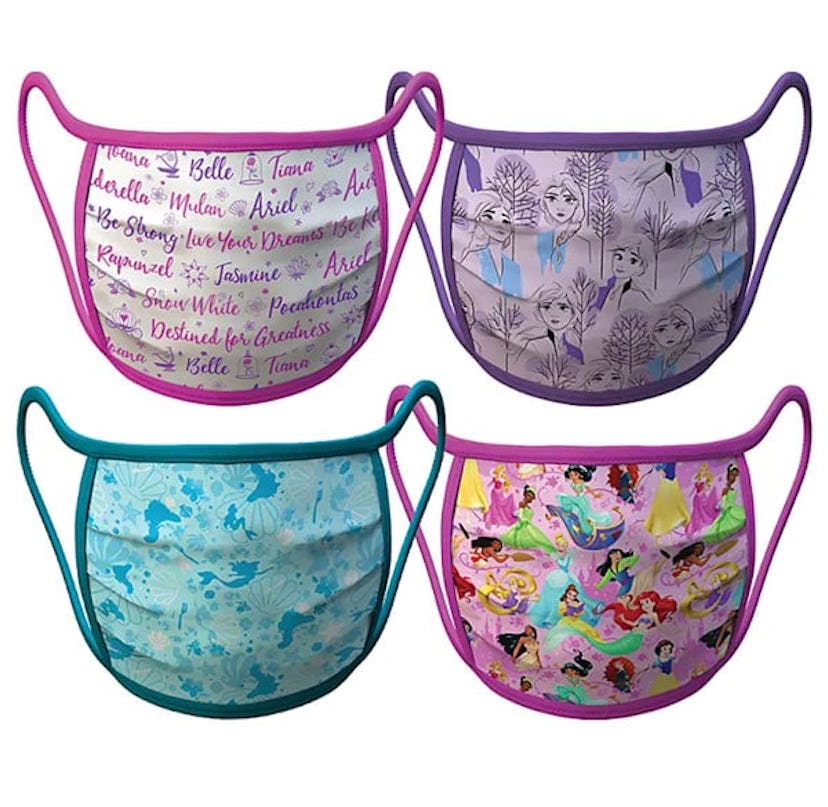 Disney Princess and Frozen Face Masks, Set of 4