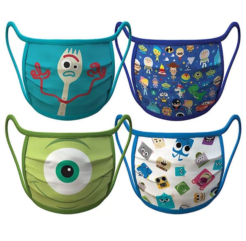 Disney Pixar Face Masks, Set of 4