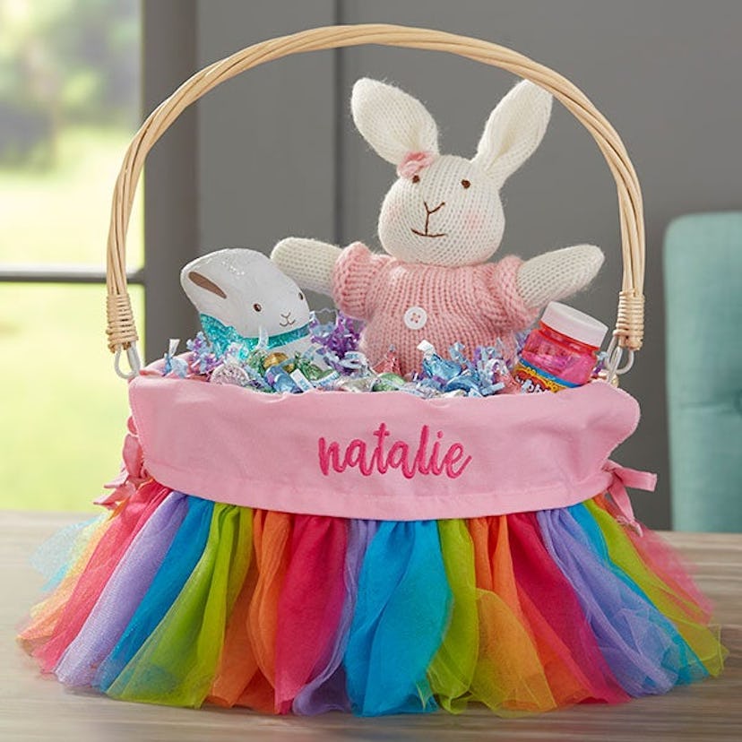 Rainbow Tutu Personalized Easter Basket ...