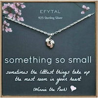 Sterling Silver Tiny Baby Feet Necklace