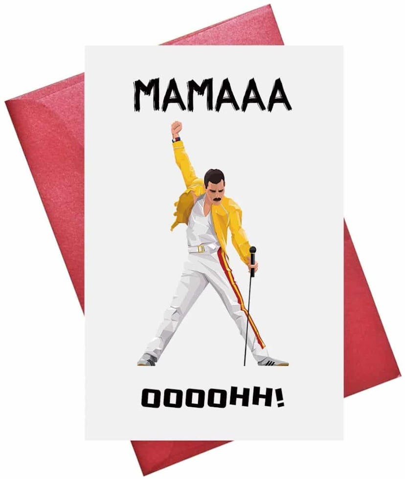 Colormoon Freddy Mercury Mama Mothers Day Card