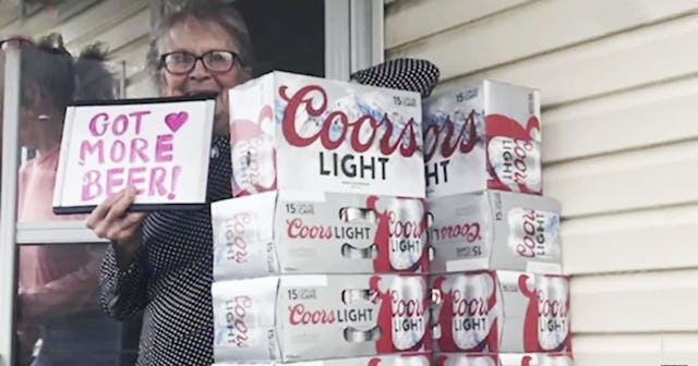 93-Year-Old Woman Who Went Viral Asking For Beer Got A Special Delivery