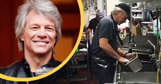 Bon Jovi Washes Dishes At His Community Restaurant To Help Feed The Hungry
