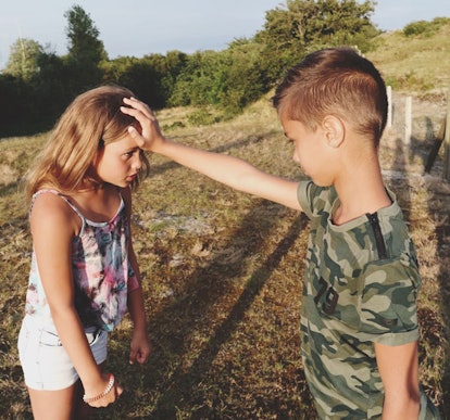 Boy and girl arguing
