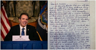 Governor Andrew Cuomo letter
