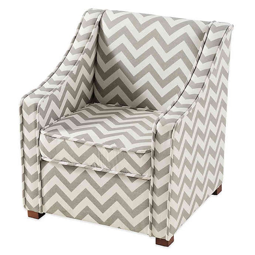 Linon Home Tree House Lane Chevron Chair 