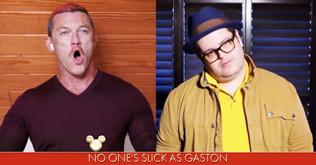 Luke Evans And Josh Gad Nailed 'Gaston' During Disney Singalong