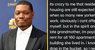 Michael Che Is Paying Rent For People In NYC Public Housing