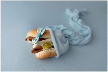 Photographer Starts Taking Hilarious 'Newborn' Pics Of Her Food Deliveries