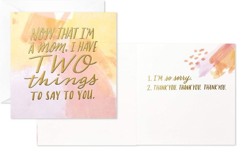 Hallmark Studio Ink Now That I'm a Mom Mothers Day Card 