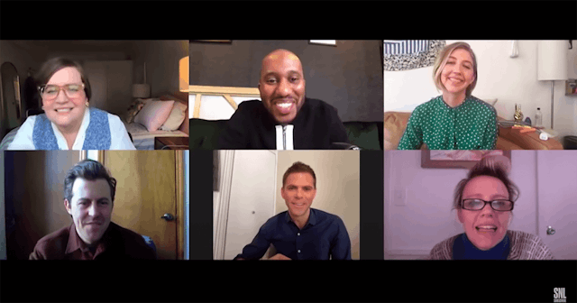 SNL at Home Zoom skit