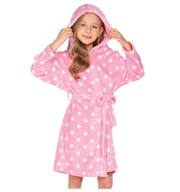 PopClotre Hooded Flannel Robe