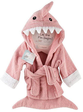 Baby Aspen Let the Fin Begin Hooded Terry Robe