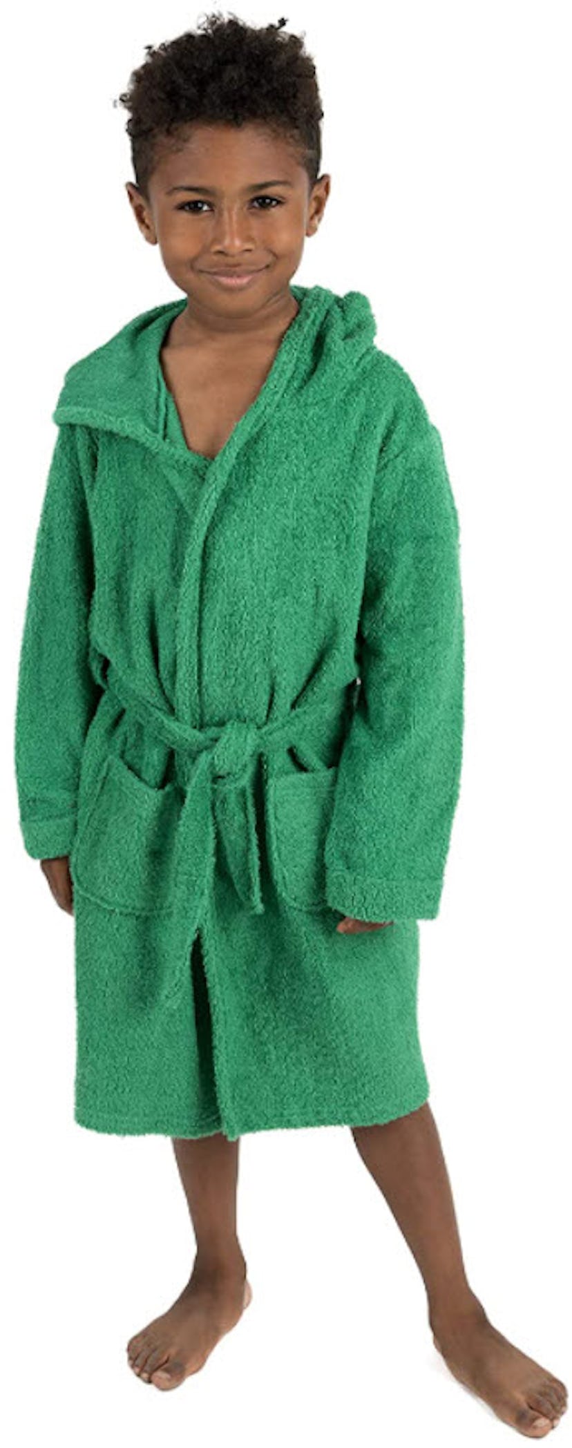 Leveret Terry Cotton Hooded Kids Bathrobe 