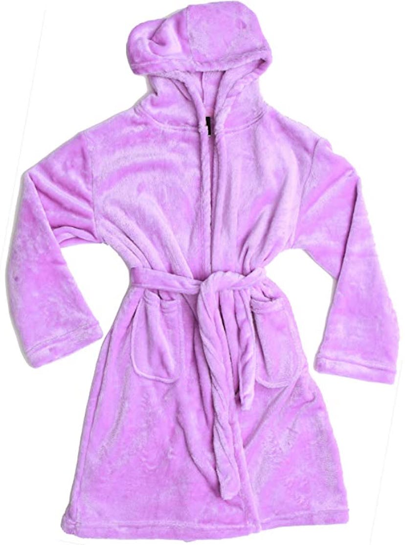 Just Love Hooded Plush Fleece Robe
