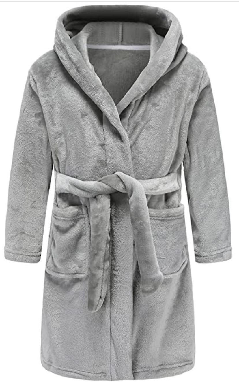 E.W. Apparel  Plush Soft Fleece Hooded Robe