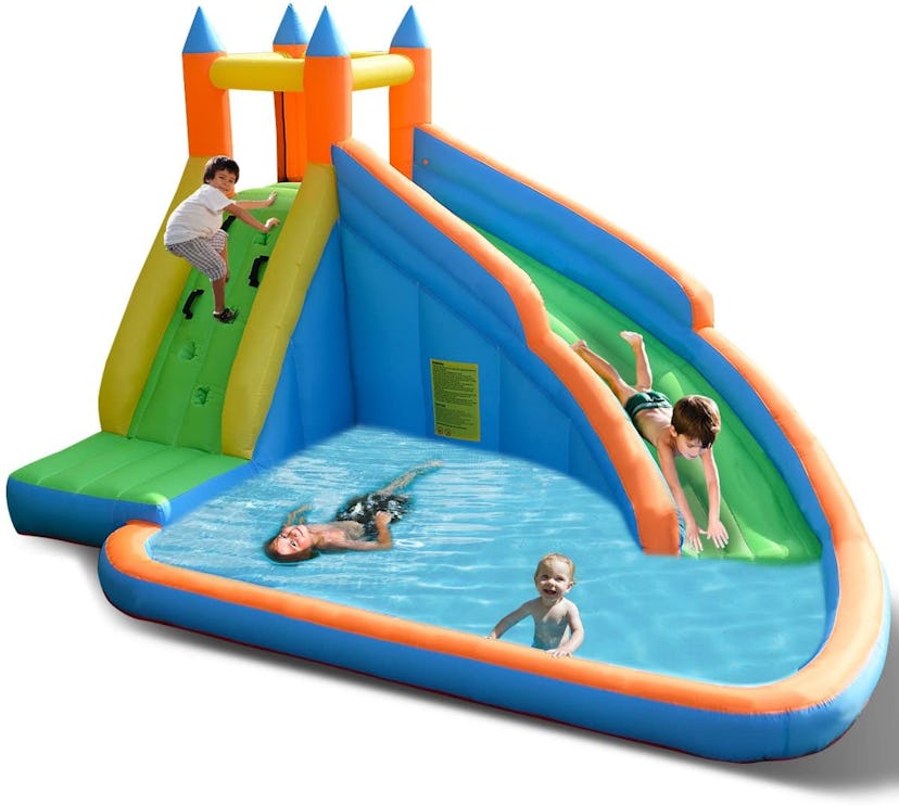 Costzon Inflatable Water Slide & Pool