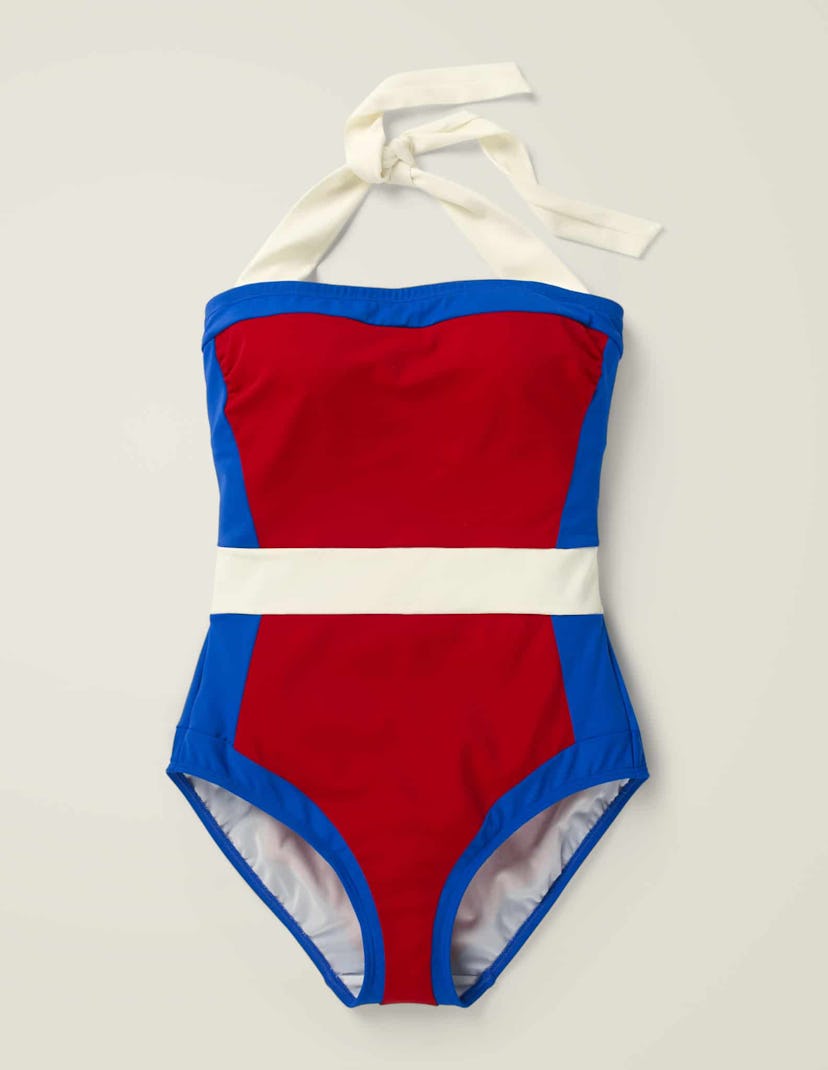 Boden Santorini One Piece Color-Blocked Swimsuit