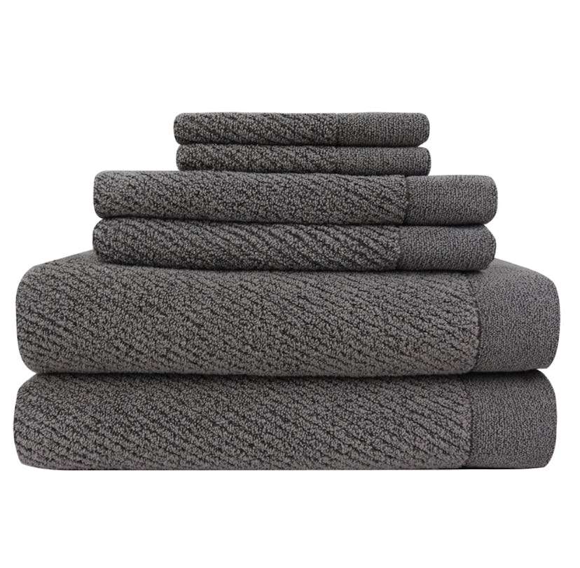 Everplush Hokime Ribbed Bath Towel Set