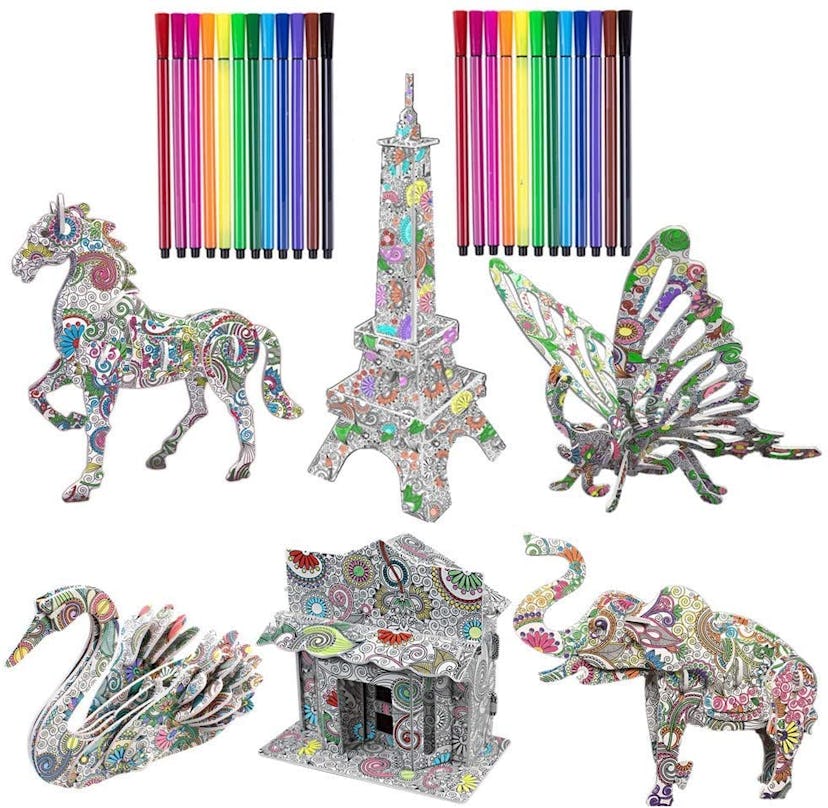 3D Coloring Puzzle Set from DDMY