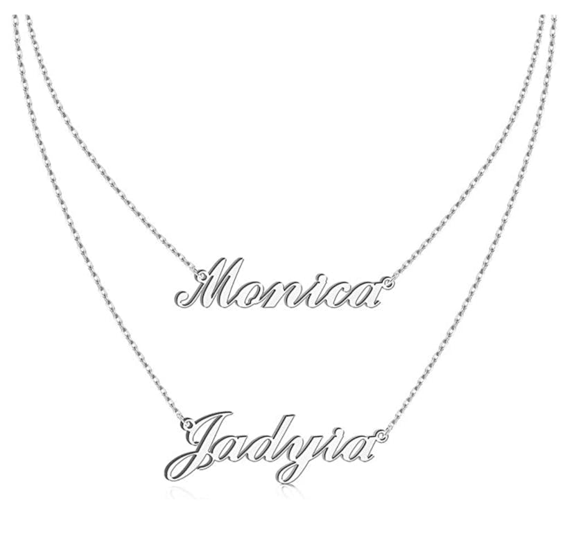 DayOfShe Layered Names Necklace