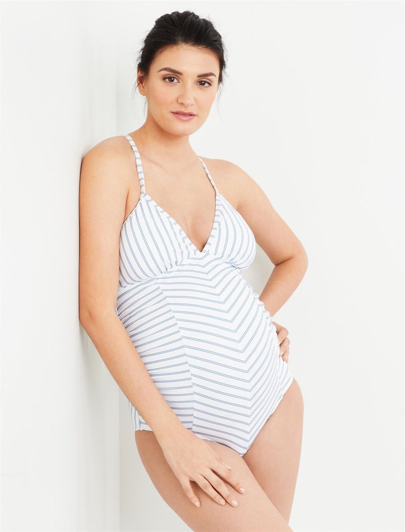 A Pea In the Pod Splendid One Piece Maternity Swimsuit