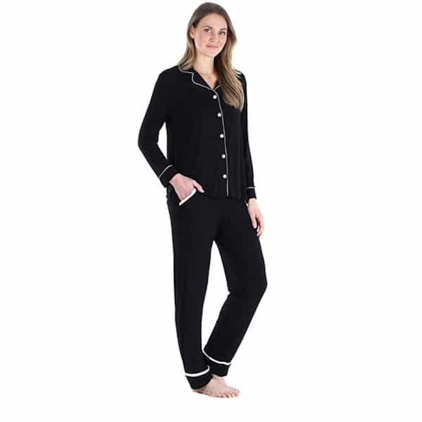 bSoft Breathable 2-Piece Button-Down Pajama Set