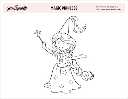Princess Coloring Pages: Magic Princess