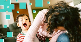 Toddler getting ready for bedtime