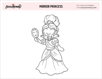 Princess Coloring Pages: Mirror Princess