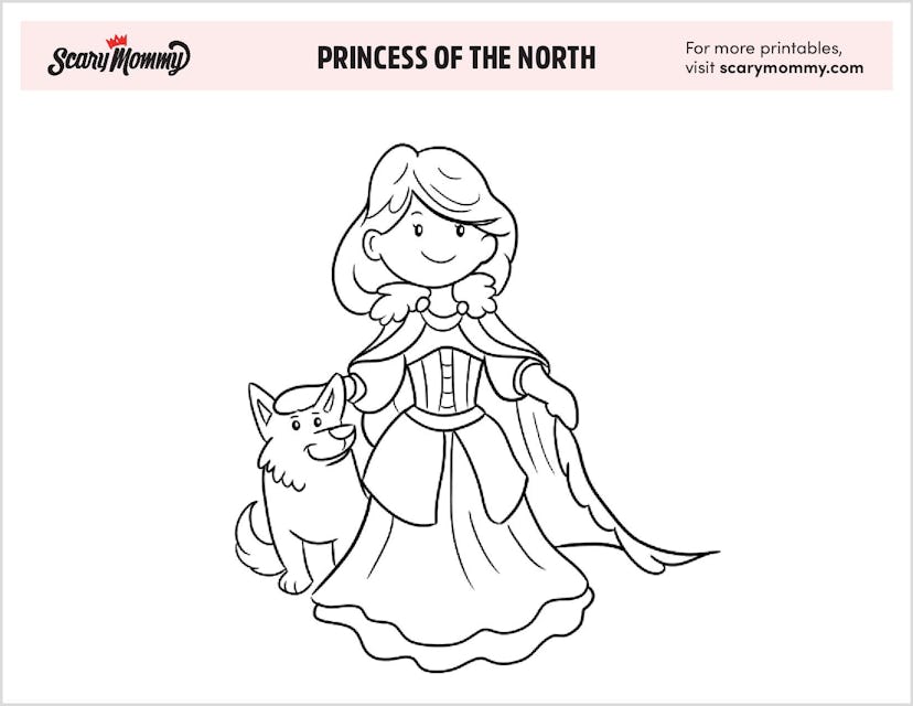 Princess Coloring Pages: Princess of the North