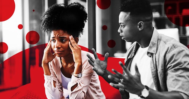 couple having a disagreement at home