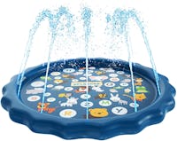 SplashEZ 3-in-1 Sprinkler Splash Pad, and Wading Pool for Learning