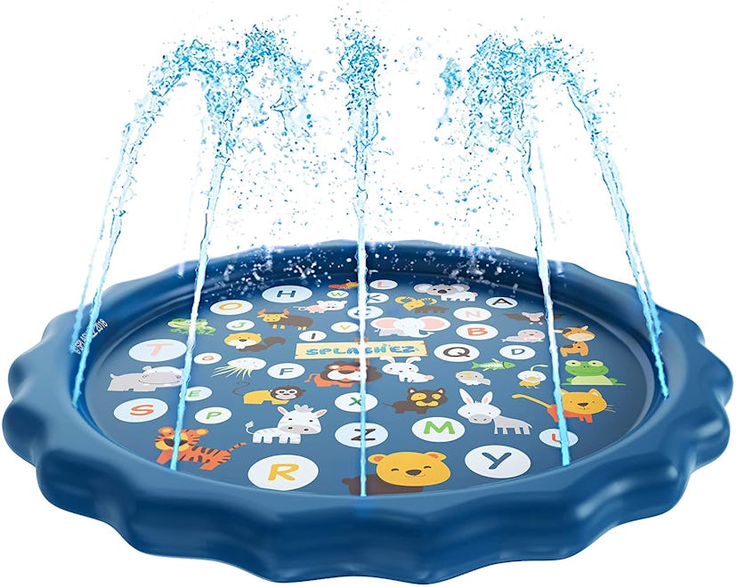 SplashEZ 3-in-1 Sprinkler Splash Pad, and Wading Pool for Learning
