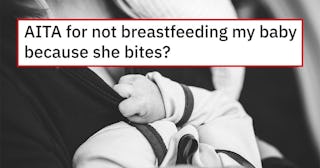 Dad Hides Formula So Mom Has 'No Choice' But To Breastfeed Biting Baby