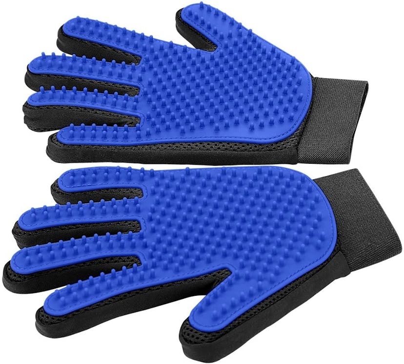 Pet Grooming Glove - Gentle Deshedding Brush Glove