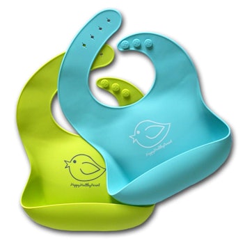 Happy Healthy Parent Silicone Baby Bibs 2 Pack