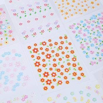 Flower Nail Decals For Women
