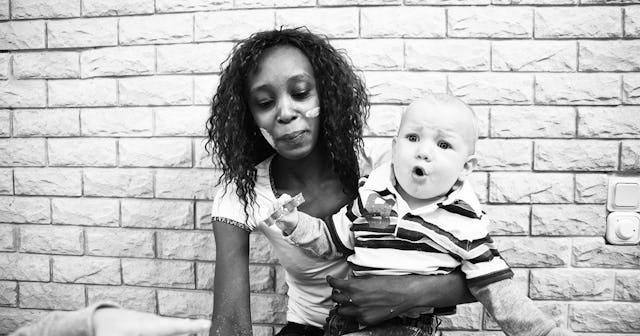 Nanny taking care of restless brothers